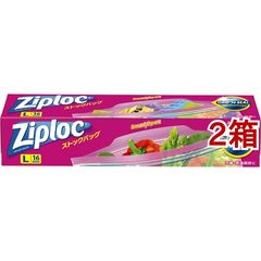 ジップロック ストックバッグ Ｌ （１６枚入＊２箱セット）の商品画像